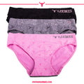 3 pack bikini panties  - SIZE L (H13164)