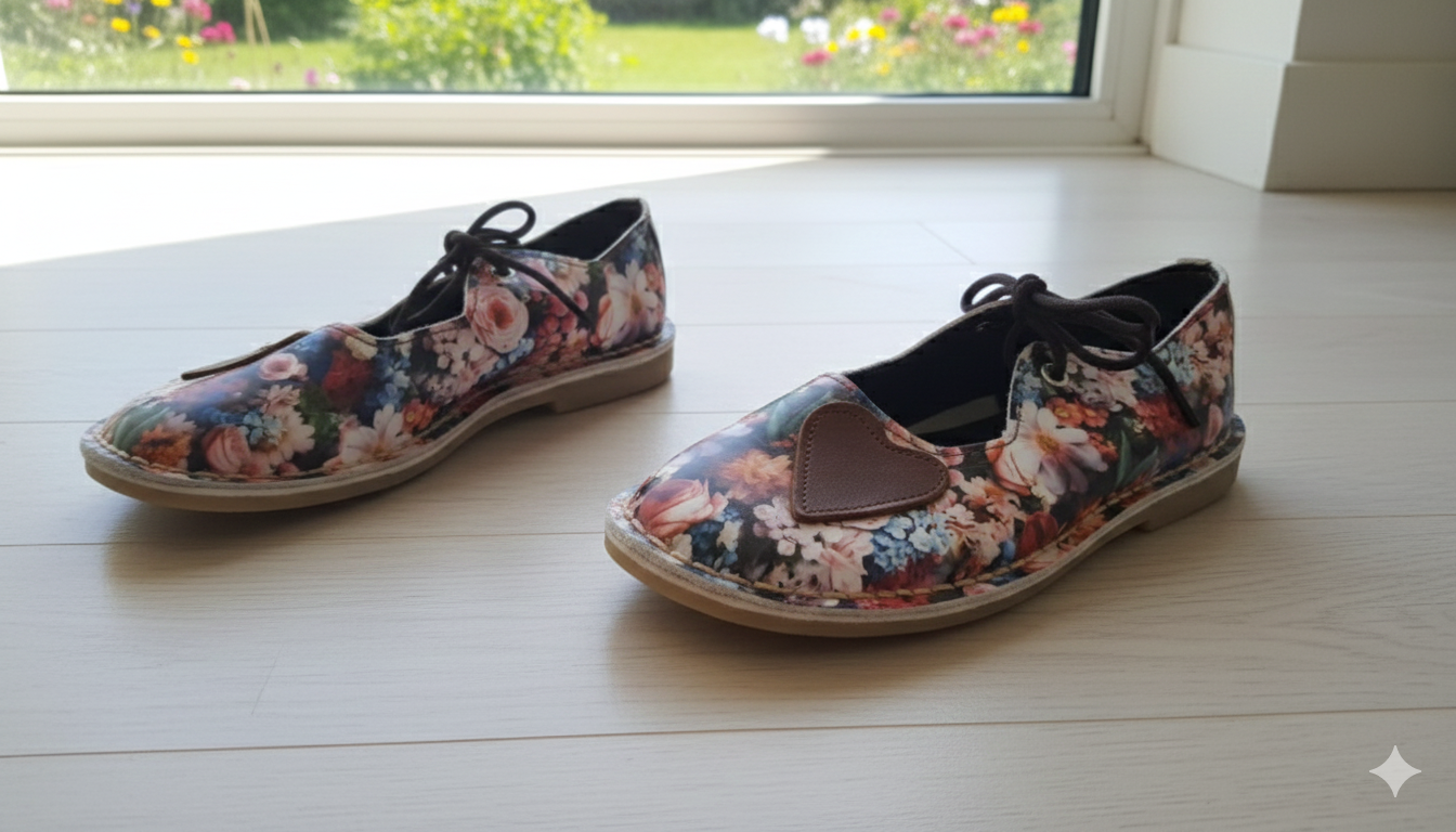 FLORAL LADIES VELLIES SIZE 4