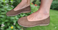 DARK BROWN PUMPS - SIZE 3 (H1551)