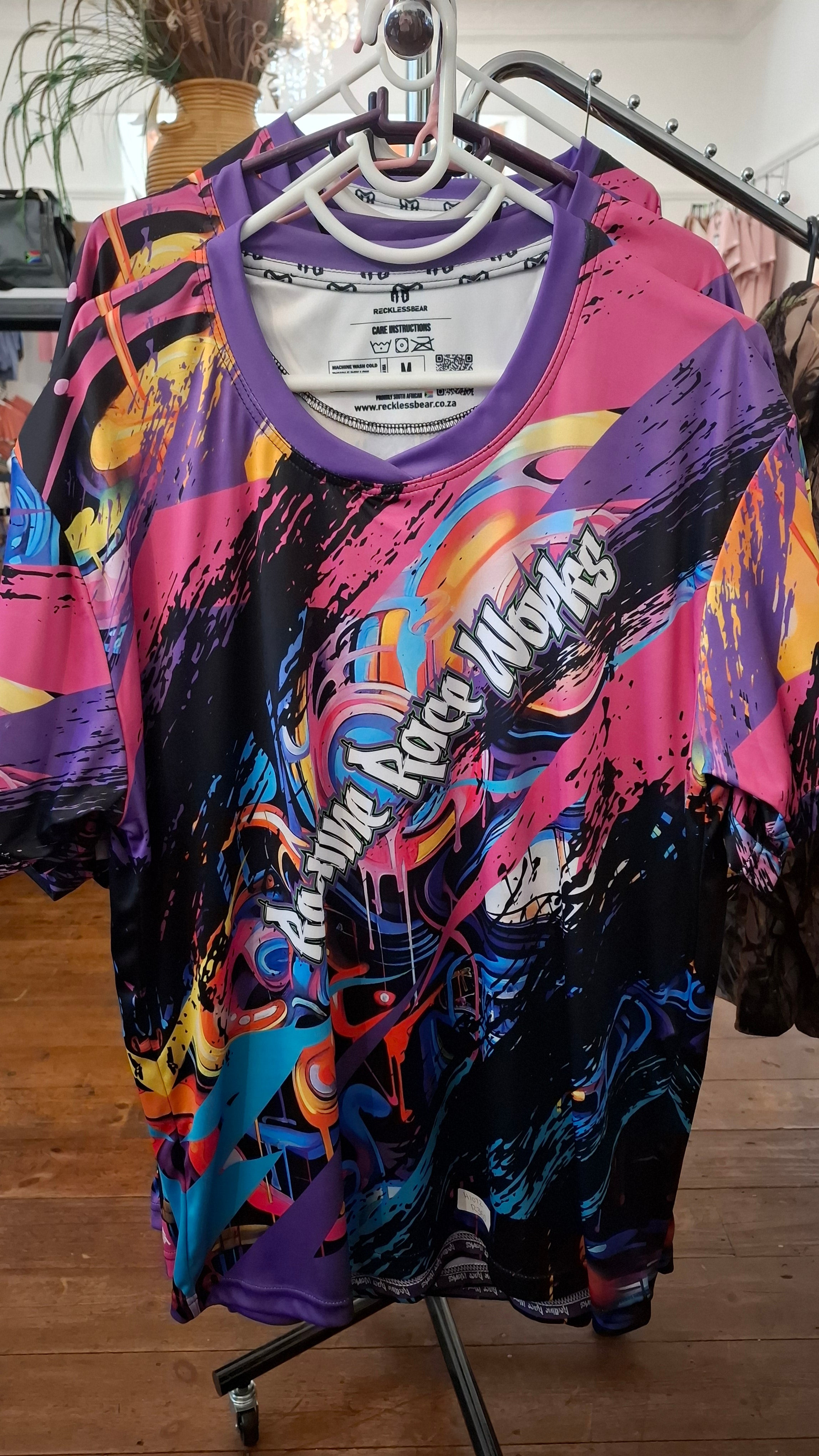 RACING WORKS REDLINE T-SHIRT PURPLE S