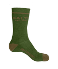 SALTY MID-CALF LIFESTYLE SOCKS GREEN/KHAKI 6-12-8486GRKH
