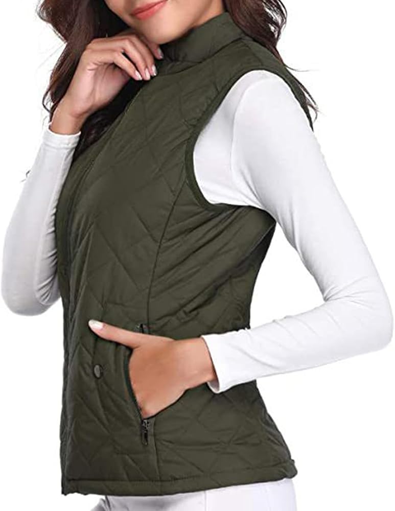 LADIES MICROLITE BODYWARMER OLIVE- 2XL