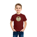 KIDS PREMIUM COTTON T-SHIRT PRINTED MAROON 7-8