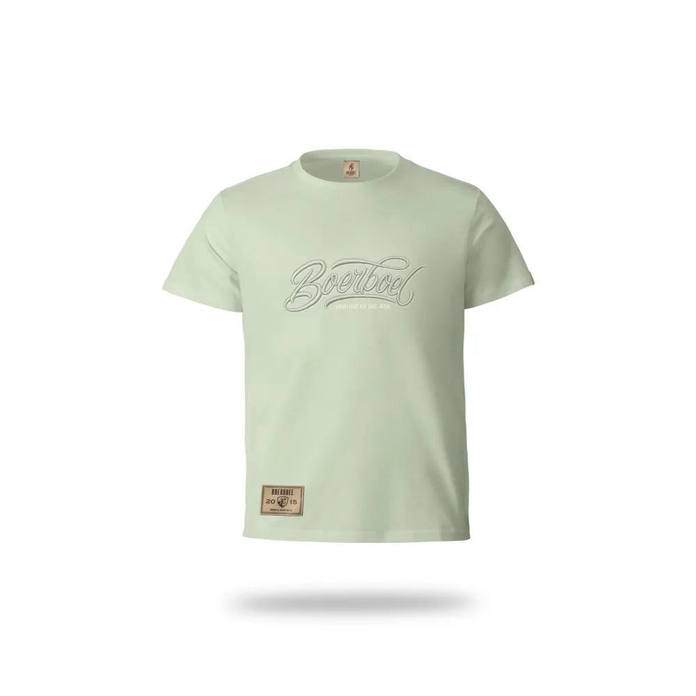 KIDS T-SHIRT 3D EMBROIDERY SAGE MELANGE 1-2