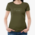 LADIES T-SHIRT DOT OLIVE "GEBORE" XS (H1292)