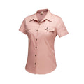 LADIES KALAHARI S/S SHIRT BLUSH PINK 3XL
