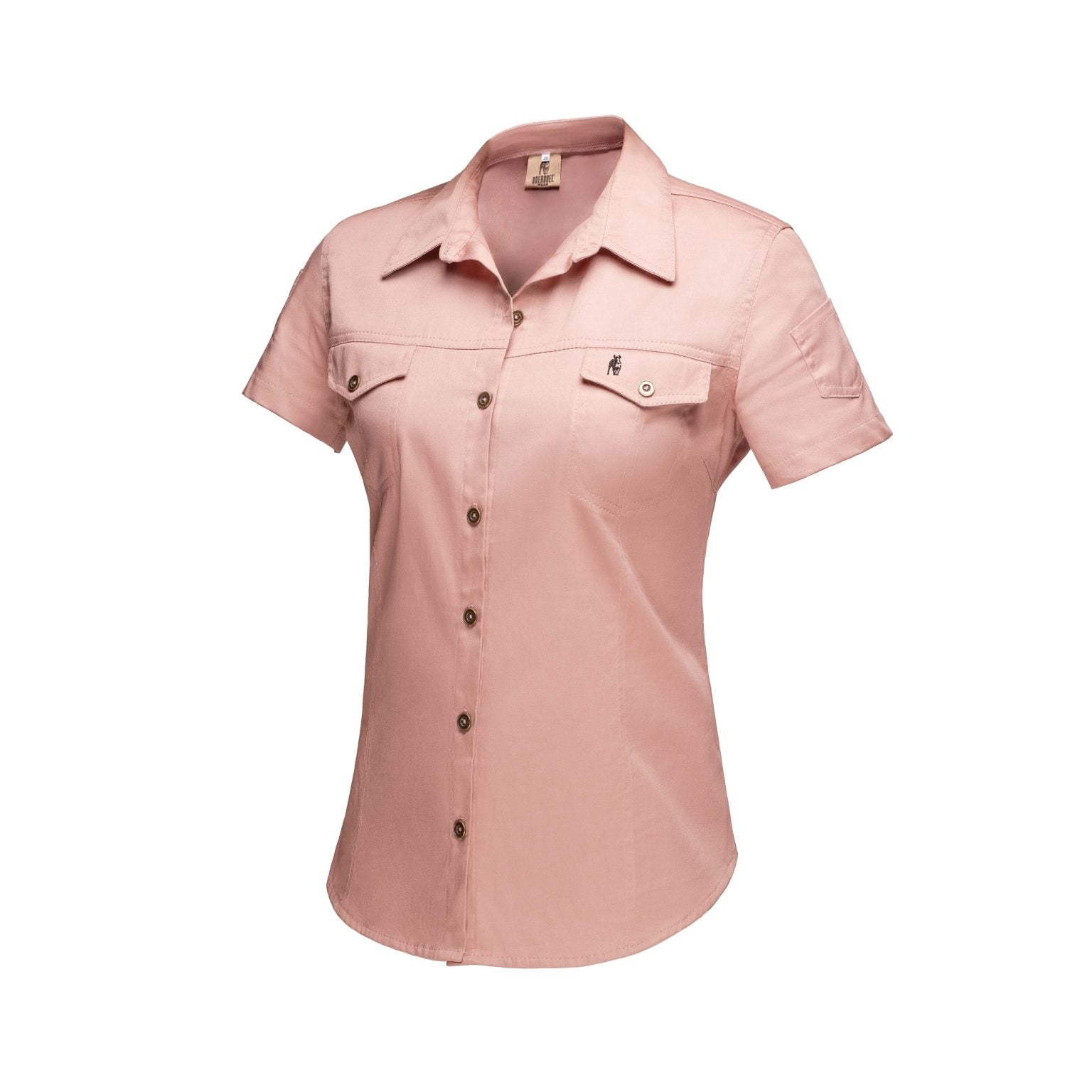 LADIES KALAHARI S/S SHIRT BLUSH PINK 3XL