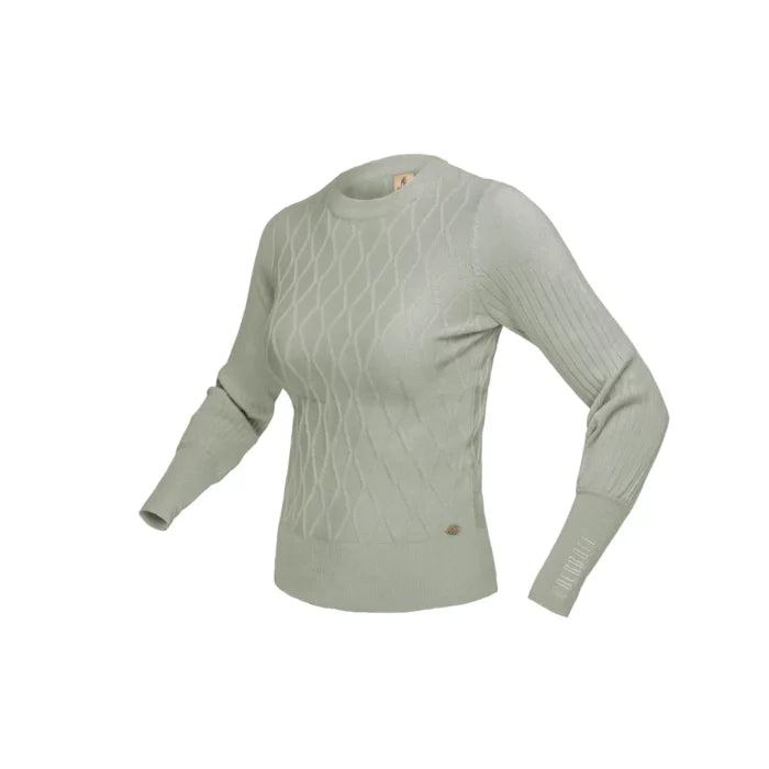 LADIES LUXURY JUMPER GREEN- S