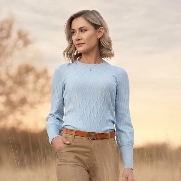 BOERBOEL LADIES LUXURY JUMPER SKY BLUE