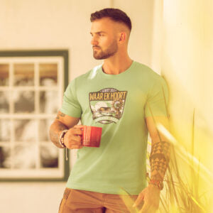 MENS PRINTED MINT HOORT L