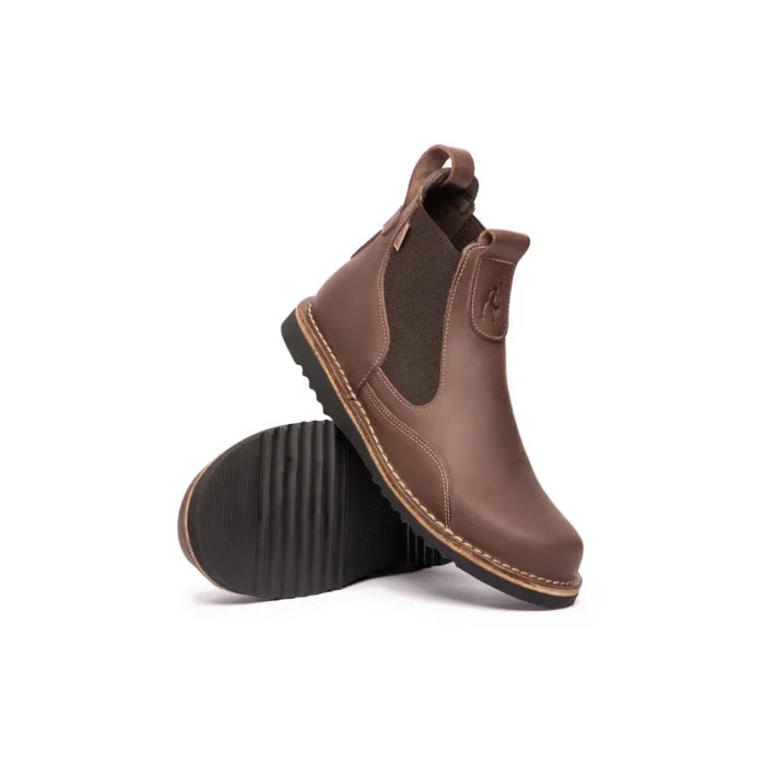 MENS CHELSEA BOOT DARK BROWN 9
