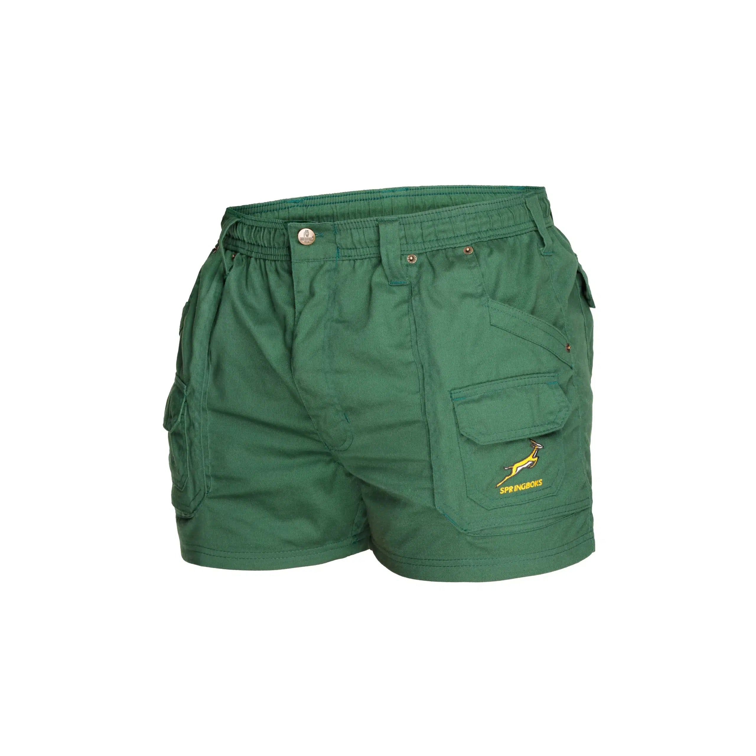 MENS DKW SHORT LICENSED SPRINGBOK GREEN