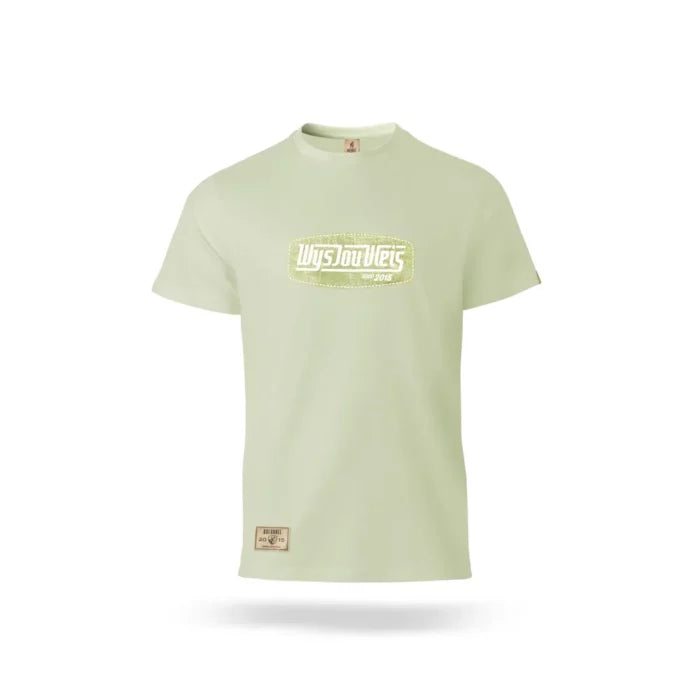 MENS PREMIUM COTTON T-SHIRT PRINTED SAGE "WYS" L