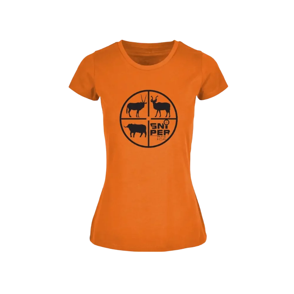SNIPER LADIES RETICAL T-SHIRT ORANGE L