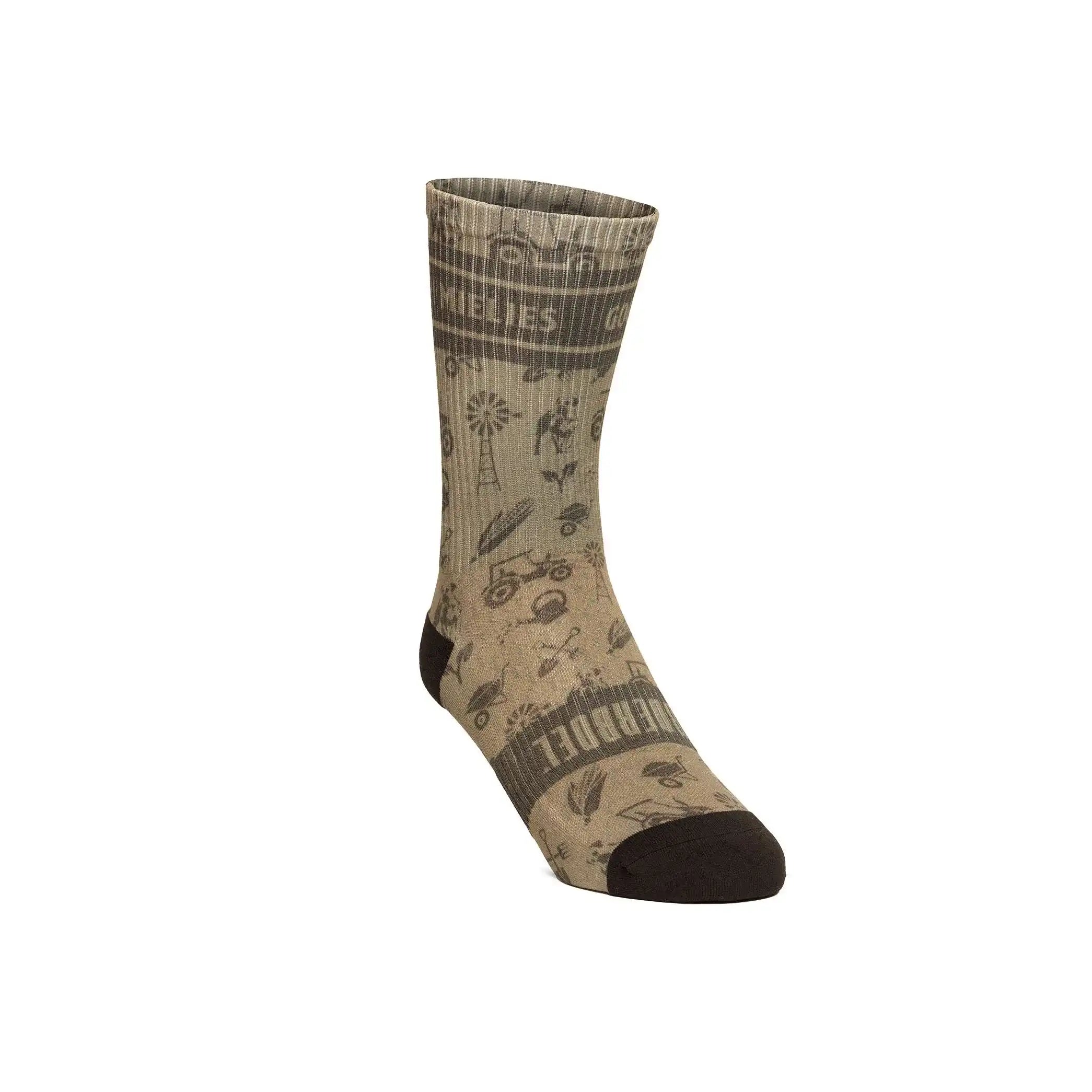 LADIES RIBBED SOCK LONG OLIVE (H445)