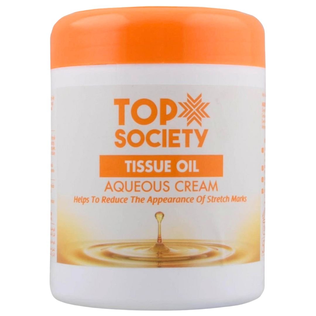 TOP SOCIETY TISSUE OIL AQUEOUS CREAM 500ml