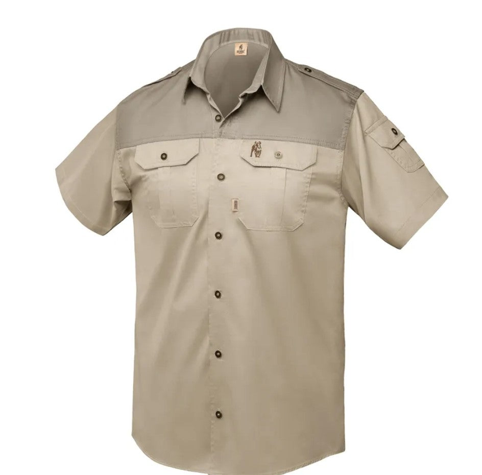 MENS'S KALAHARI  SHIRT S/S STONE & PUTTY
