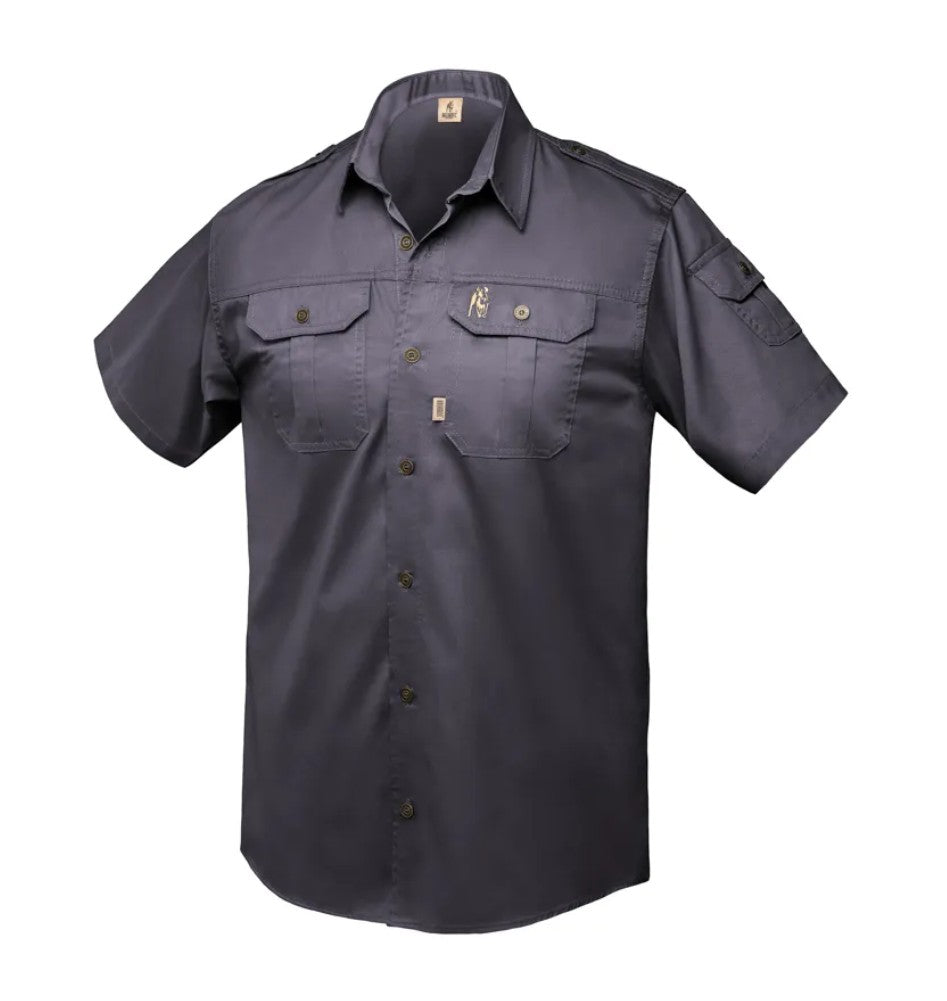 MENS KALAHARI SHIRT S/S CHARCOAL