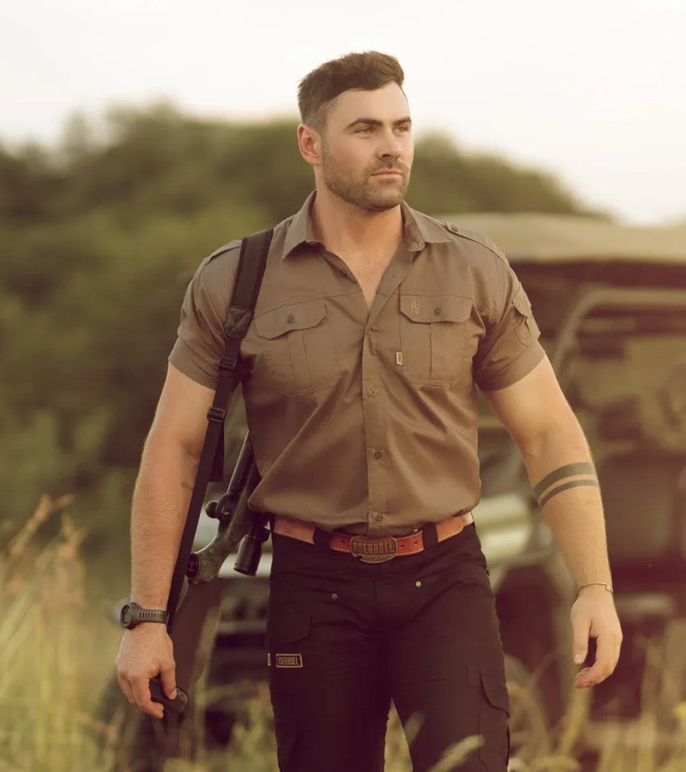 MENS KALAHARI S\S SHIRT BARK