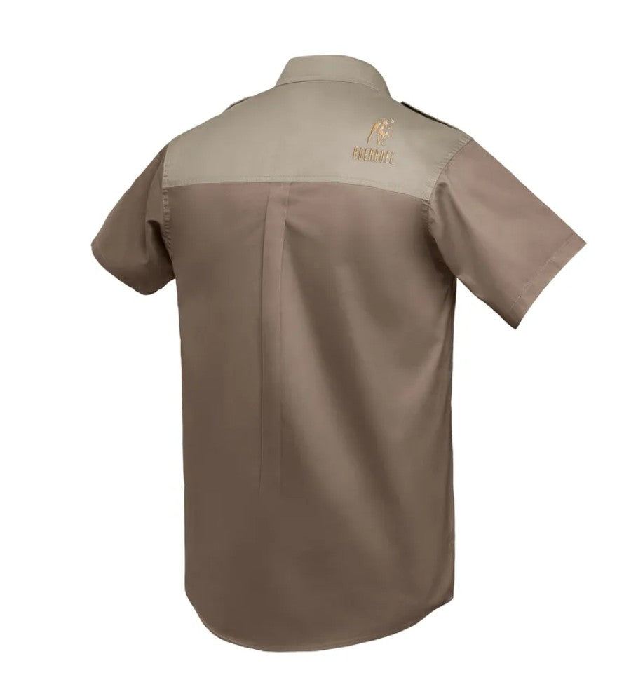 MENS KALAHARI S\S SHIRT BARK & PUTTY