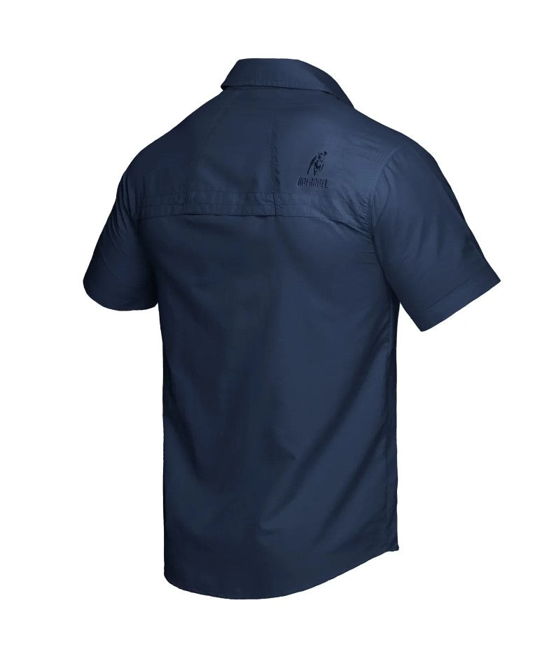 MENS GARIEP SHIRT S\S NAVY BLUE