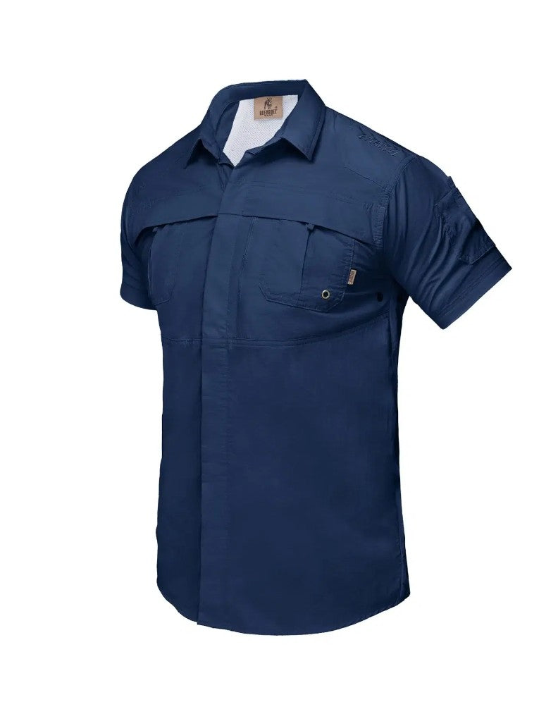 MENS GARIEP SHIRT S\S NAVY BLUE