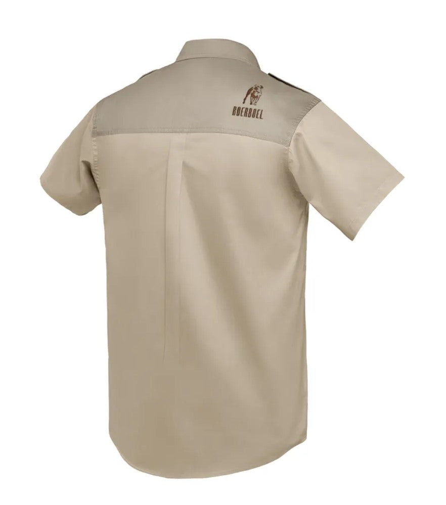 MENS'S KALAHARI  SHIRT S/S STONE & PUTTY