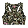 LADIES ACTIVE CROP TOP PIXELATED L