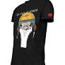 MENS OSTRICH  SHIRT BLACK- 3XL