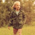 KIDS KALAHARI PARKA JACKET OLIVE 7-8