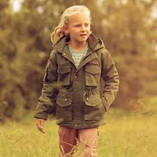 KIDS KALAHARI PARKA JACKET OLIVE 7-8