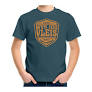 KIDS PETROL BLUE WYS T SHIRT 7/8 (H1097)