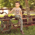 KIDS CARGO OLIVE TROUSER 3/4 (H1327)