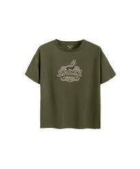 SALTY BOYS T SHIRT GAZELLE OLIVE 9-10