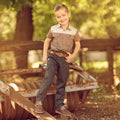 KIDS CARGO CHARCOAL TROUSER 11/12