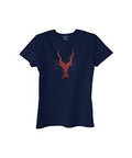 SALTY WOMENS T SHIRT WIRED KUDU OCEAN NAVY
