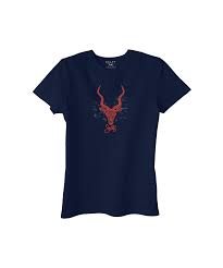 SALTY WOMENS T SHIRT WIRED KUDU OCEAN NAVY