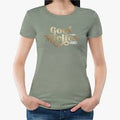 LADIES PRINTED GREEN MELANGE MIELIES S