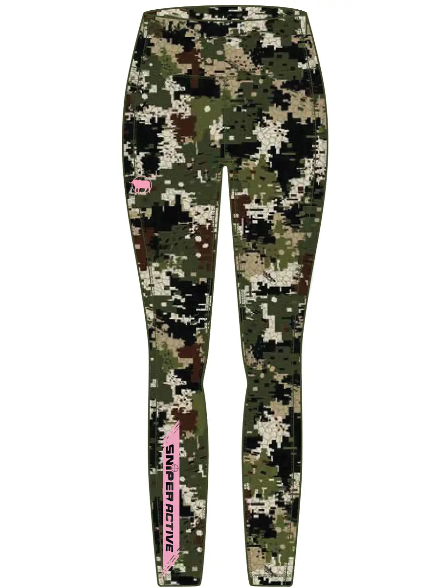 LADIES ACTIVE TIGHTS PIXELATED L (H104)