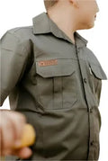 KIDS S/S KALAHARI SHIRT OLIVE 5-6
