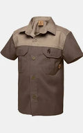 KIDS S/S KALAHARI BARK & PUTTY SHIRT 7/8